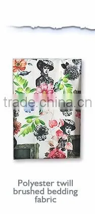 Chinese factory polyester printed make-to-order microfiber towel fabric for bedding