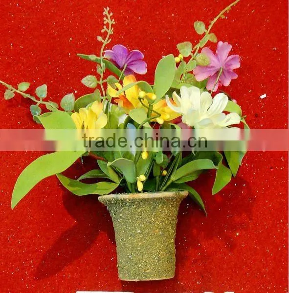2012 New Style Artifiical Flower in Pot for Table Decoration
