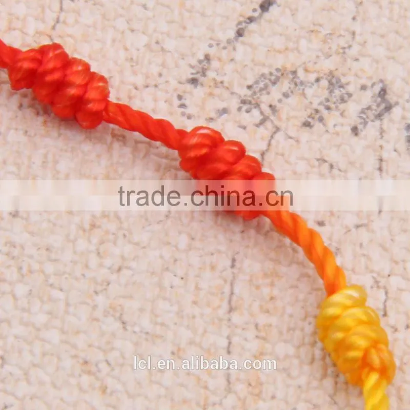 2015 new designs bracelet pure white & colorful rope cross bracelet jewelry hand made bracelet for woman cute girl childen