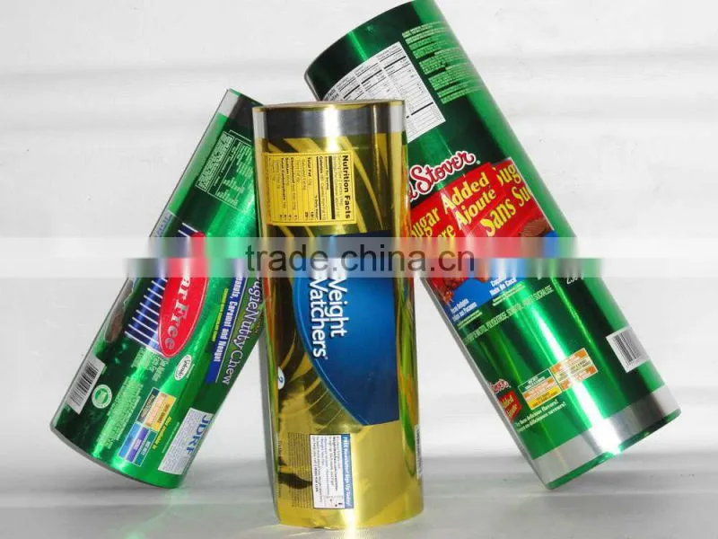 Custom pet lamination roll film for food packing machine