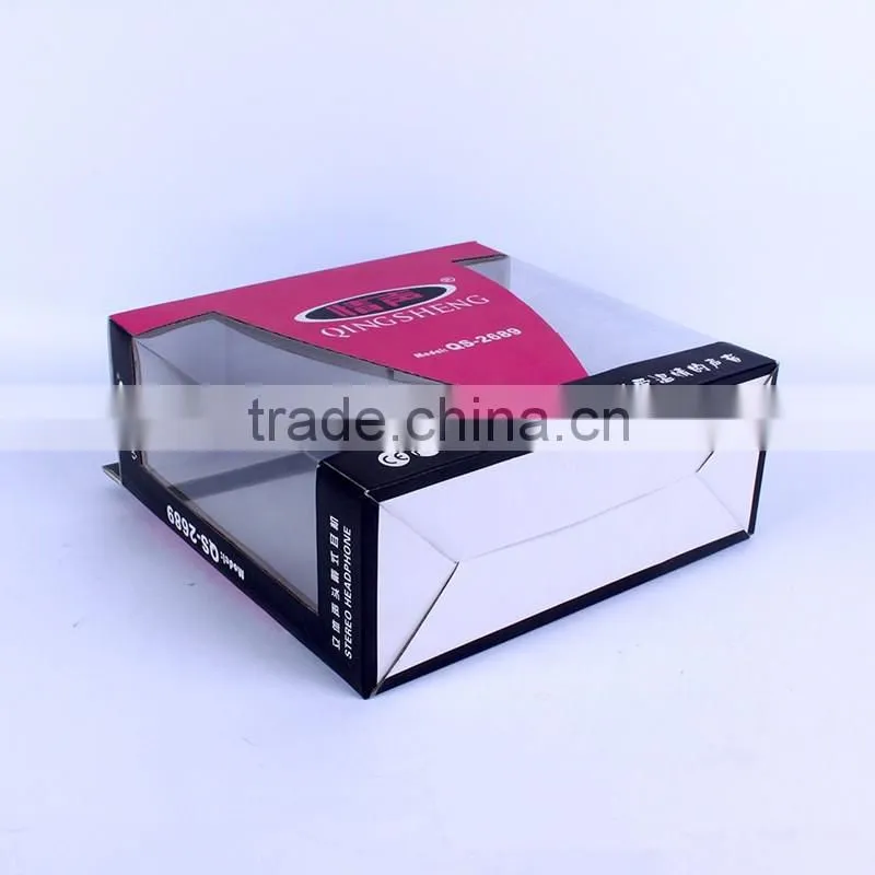 Professional logo printed color corrugated box price for headphone