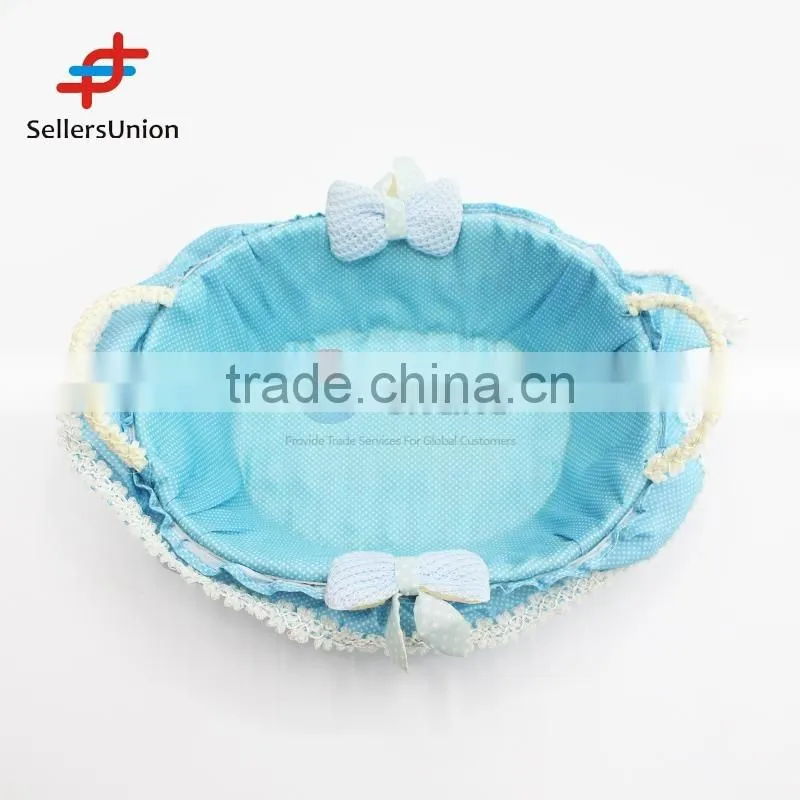 2017 No.1 Yiwu agent hot sale export commission agent Promotional Blue Oval Basket/Flower Basket