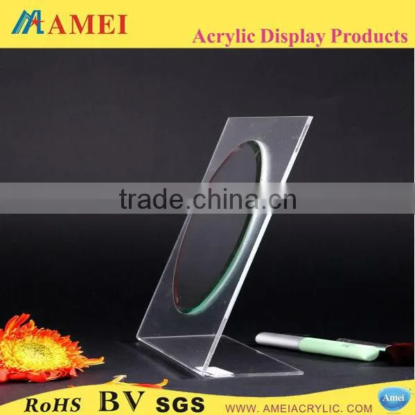 Promotional clear acrylic wall mirror