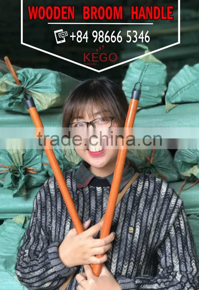PVC Wooden Broom Handle 0.9/1.1/1.2m