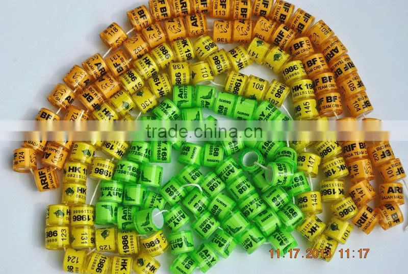 2015 Hot Newest Transparent pigeon rings tags for sale