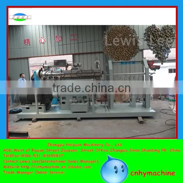 Zhangqiu Haiyuan snack food double extruder machine with CE/ISO Certificate