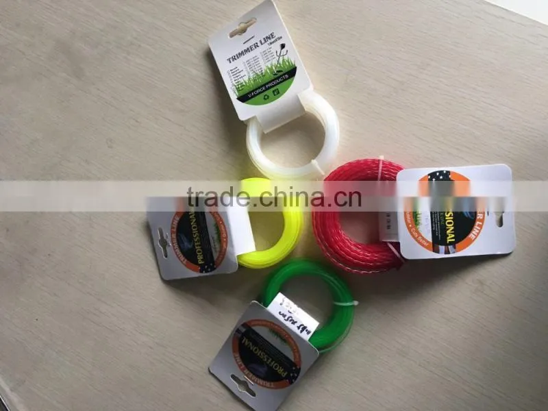 Green Quiet round twist square twist saw line Nylon grass trimmer line