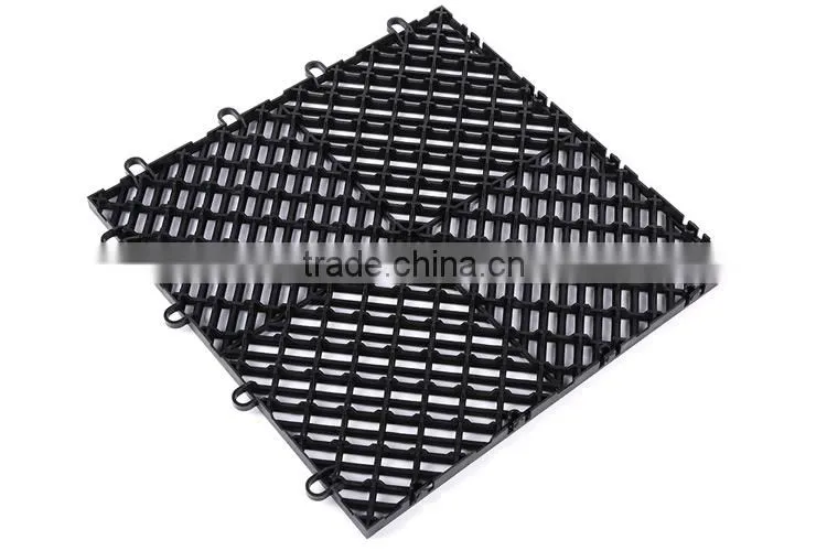 Chemical resistant interlocking car showroom floor tiles