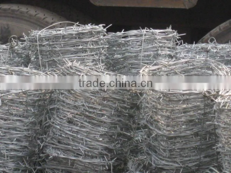 pvc coated barbed wire hebie anping factory