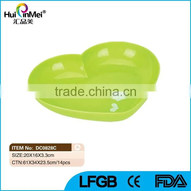 Heart-shaped KidsCute Plastic Plate