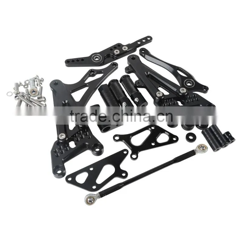 Details about Black Aluminum CNC Front Foot Pegs Rest Set For Yamaha YZF R1 1000 2007-2008