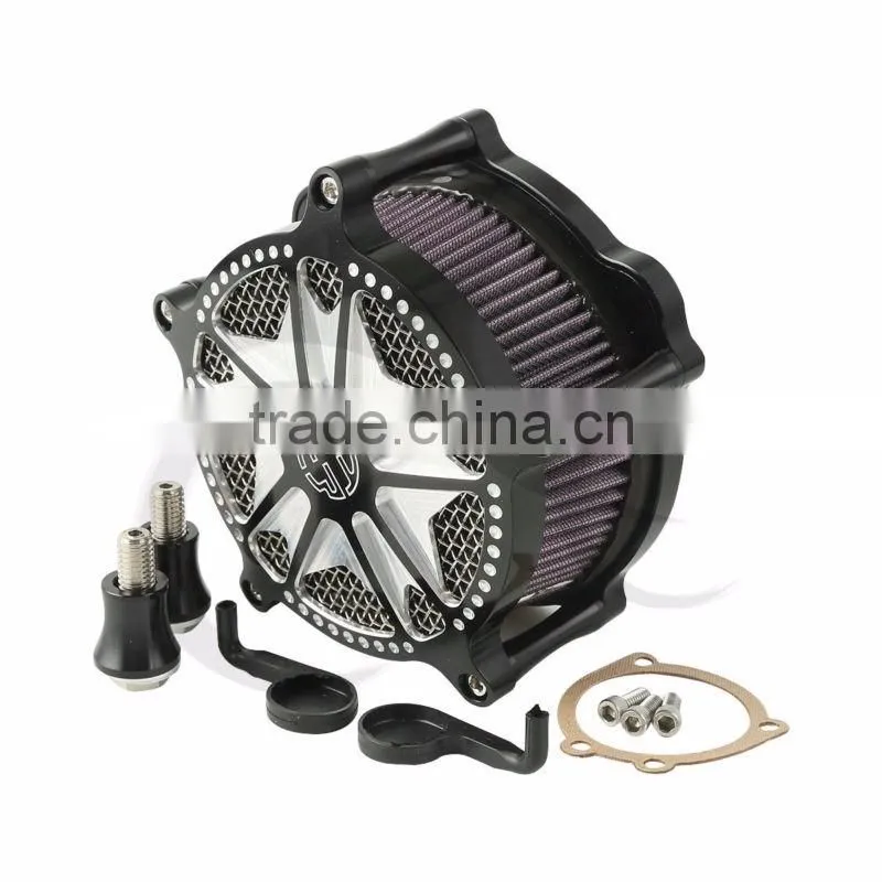 CNC Air Cleaner Filter Kit For Sportster XL1200 2007-2011 Iron 883 2009-2014