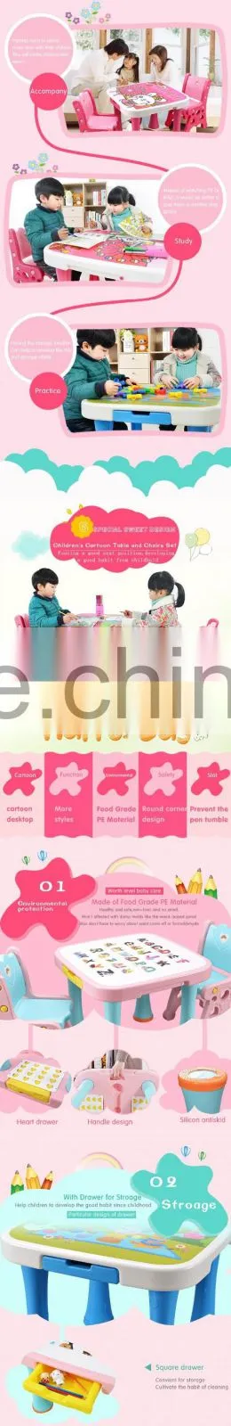 plastic study tables and chairs for kids