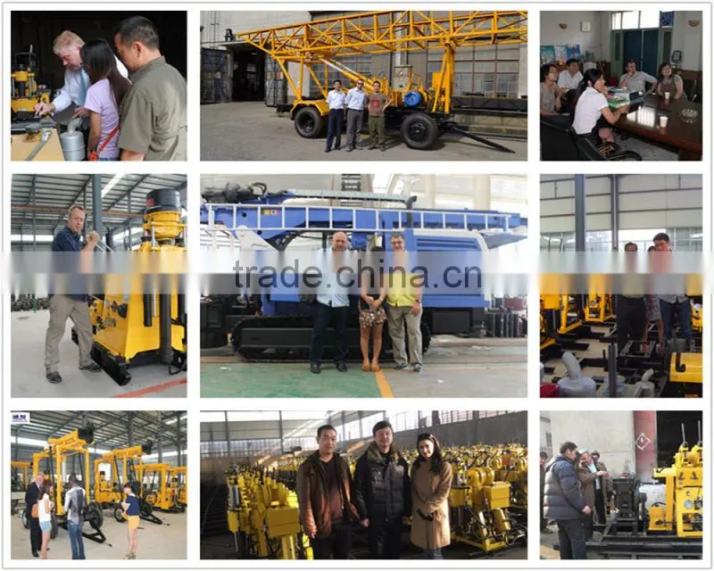 economical portable water well drilling rig HF150E for home and farm use drilling depth 100m