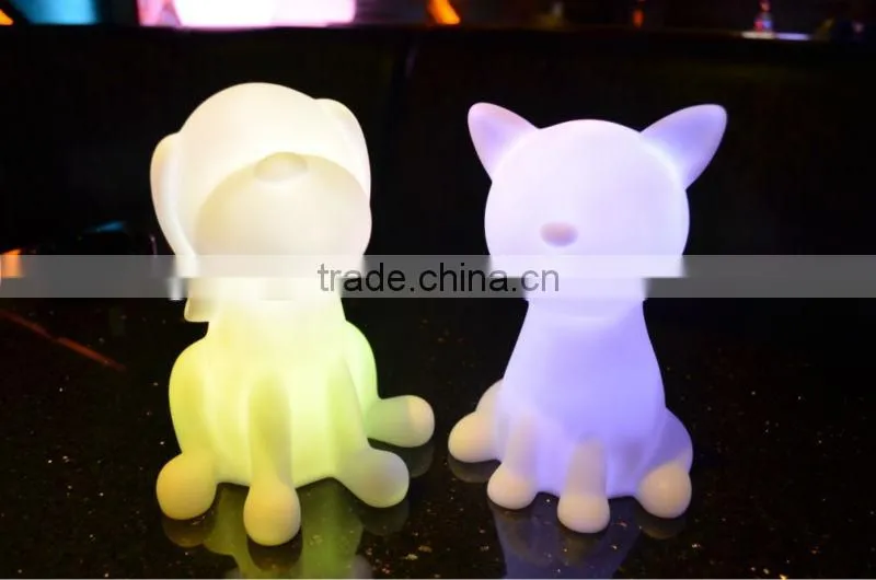 Battery operated LED color changing night light to be kids friend