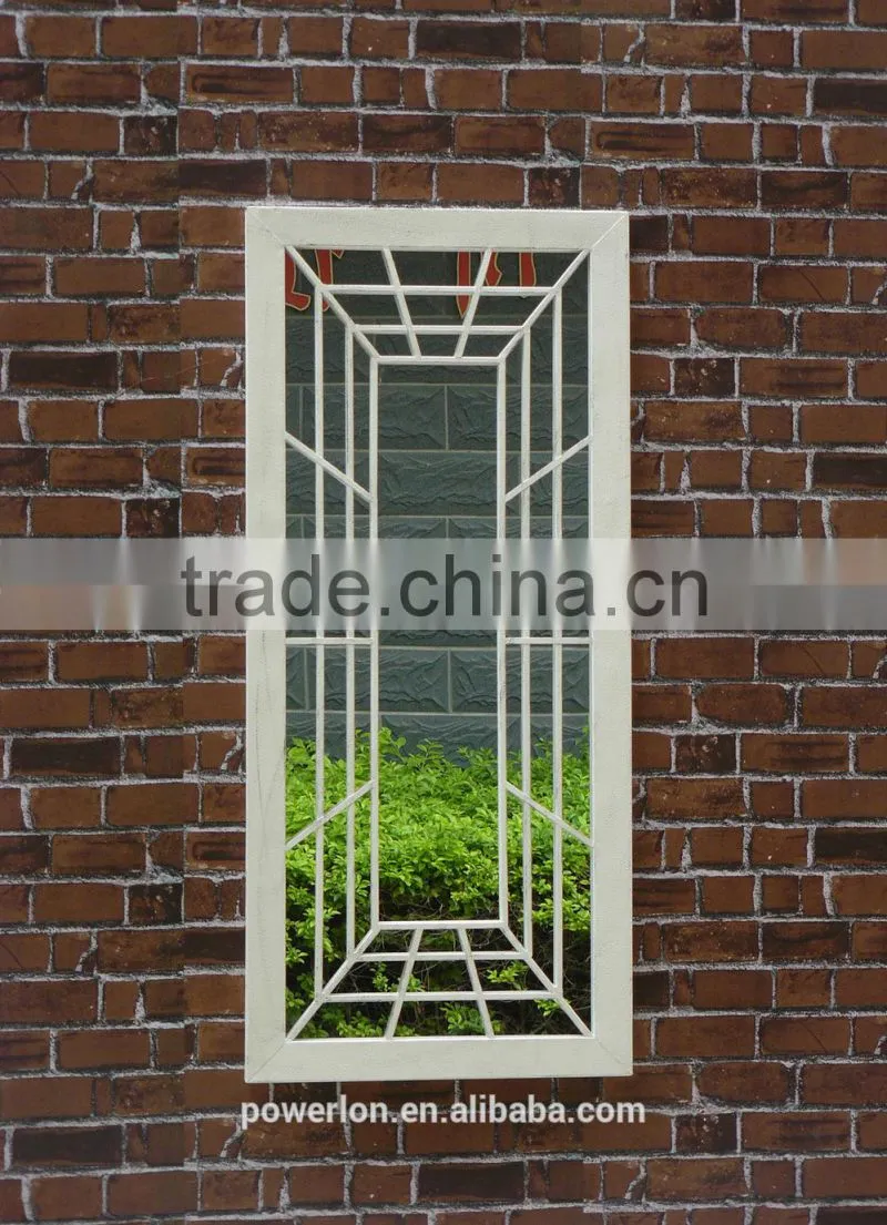 Decorative Metal Framed Stick On Wall Mirror