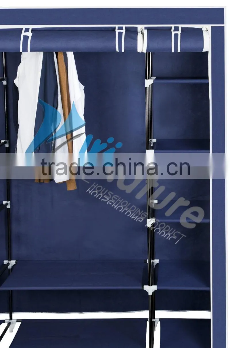 folding fabric Wardrobe, portable wardrobe for bedroom,canvan wardrobe