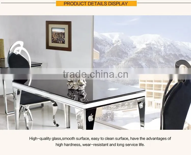 Modern Hotel Furniture Glass Kitchen Table with Low Price TH299