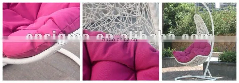 2014 New design swing rattan outdoor moon swing chair