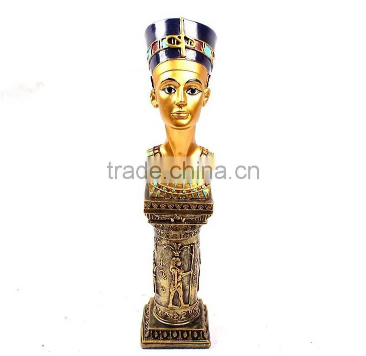 Egypt series of the Queen's head antique resin egyptian statues wholesale