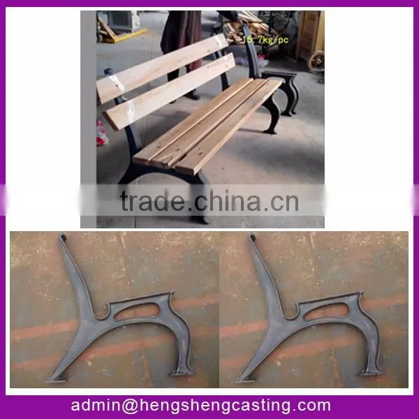 cast iron wooden benches legs
