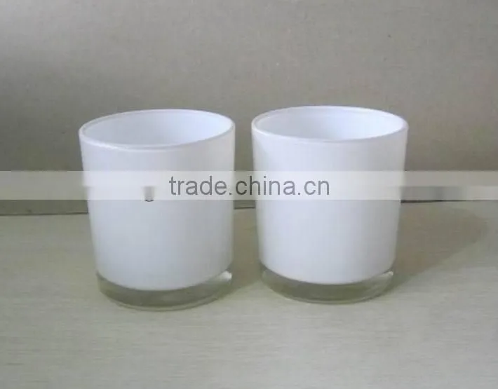 white glass candle holder votive glass candle holder