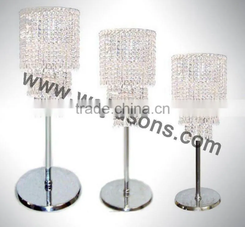 round crystal tea light candle holder
