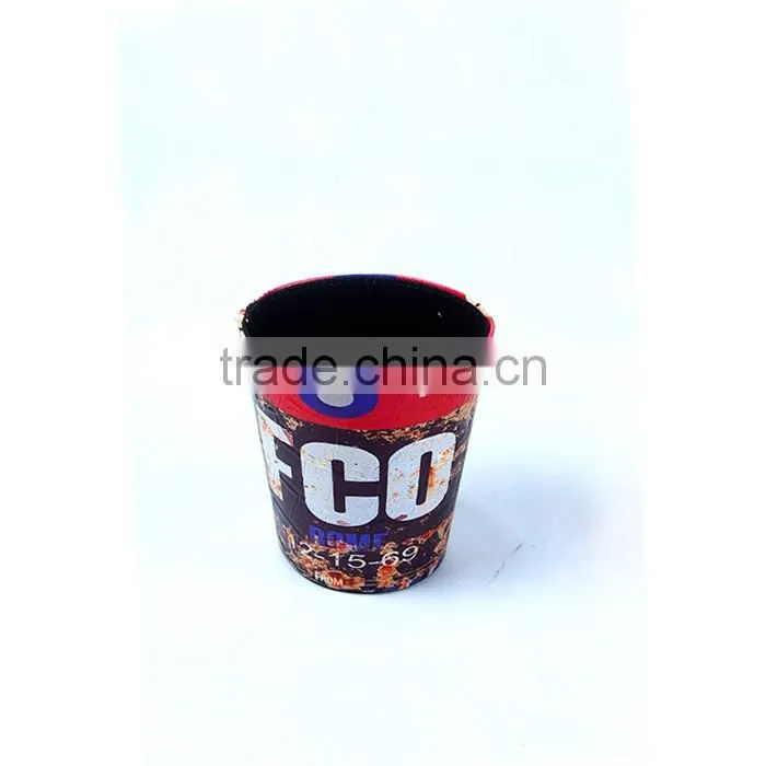 Digital Printed Waste Bin Faux Leather Open Top Trash Can For Kitchen