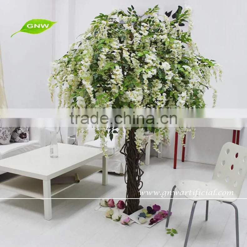 GNW BLS053-2 flowering wistaria artificial trees centerpieces for wedding home decoration