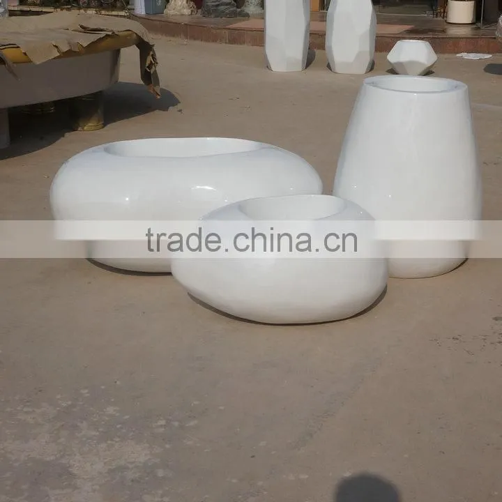 Modern frp planter flowerpot