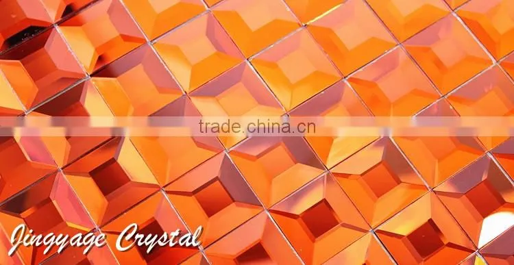 Diamond 5 surface glass mosaic tile 30*30mm crystal mosaic