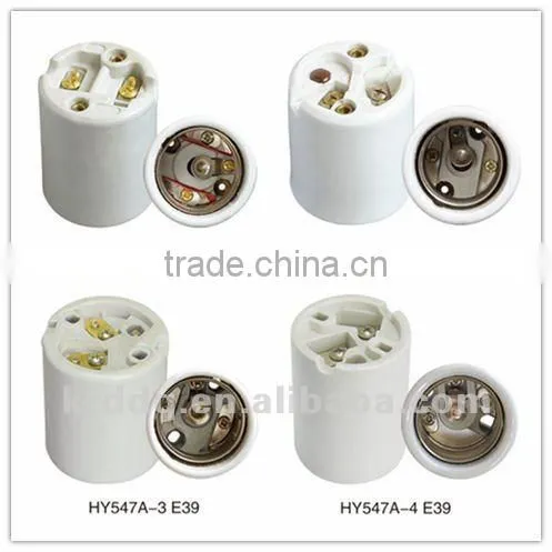 porcelain e39 lamp holder with cable