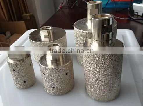 Vacuum brazed granite finger bit/drum abrasive wheel/granite profiling wheels