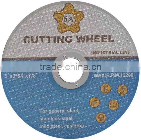 125*1.2*22.2mm china abrasive manufacturer cutting disc for steel