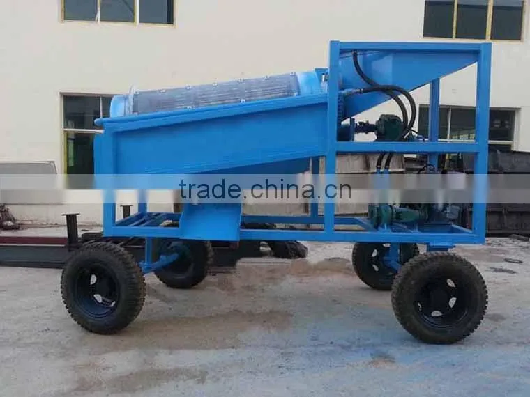 GL510 portable trommel for alluvial gold mining machine