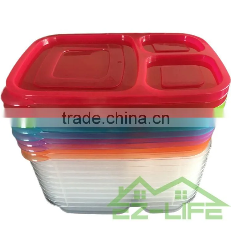 Best plastic disposable compartment cleakproof heap Plastic Lunch Box with lock