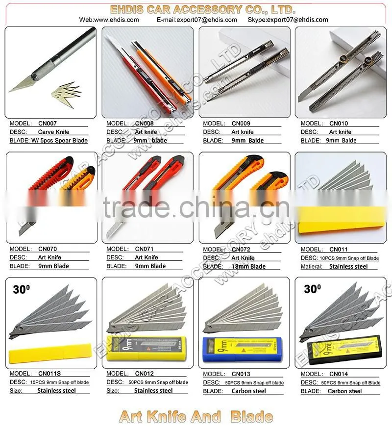 retractable utility safe paper art craft knife for promotion snitty zippy cutter