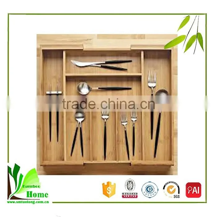 Customized high quality wooden cutlery tray