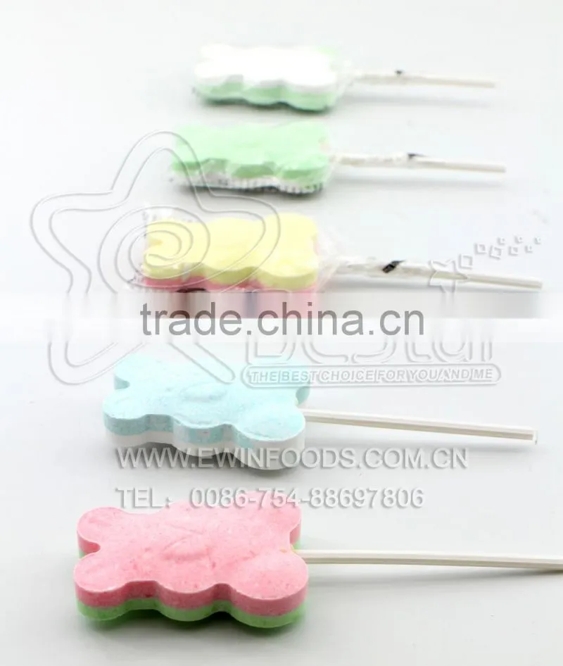 Cartoon Lollipop Bear Shaped Tablet Hard Lollipop