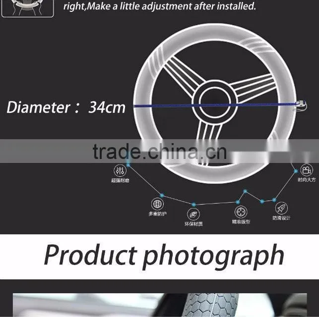 Excellent quality competitive price silicone car steering wheel cover factory wholesale