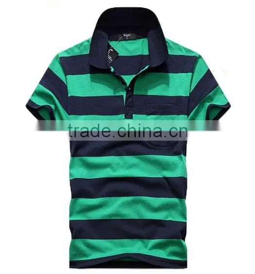 China Supplier New Design Custom Striped Polo Shirt PLS-12