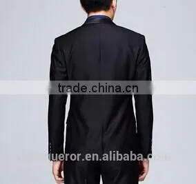 2015 popular black business slim fit suits BSPS0098