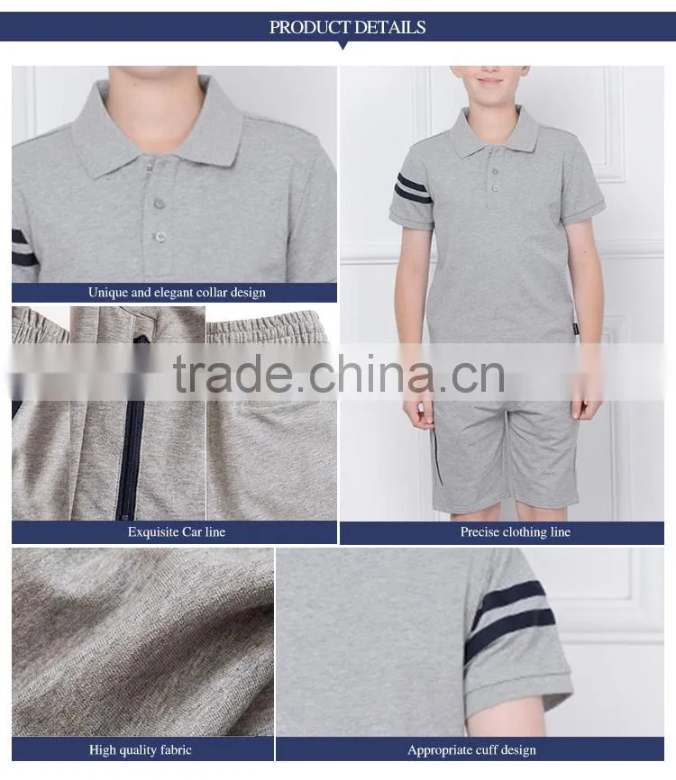 College installed 2017 New Summer Boys' OLY Sports short sleeved pieces of two