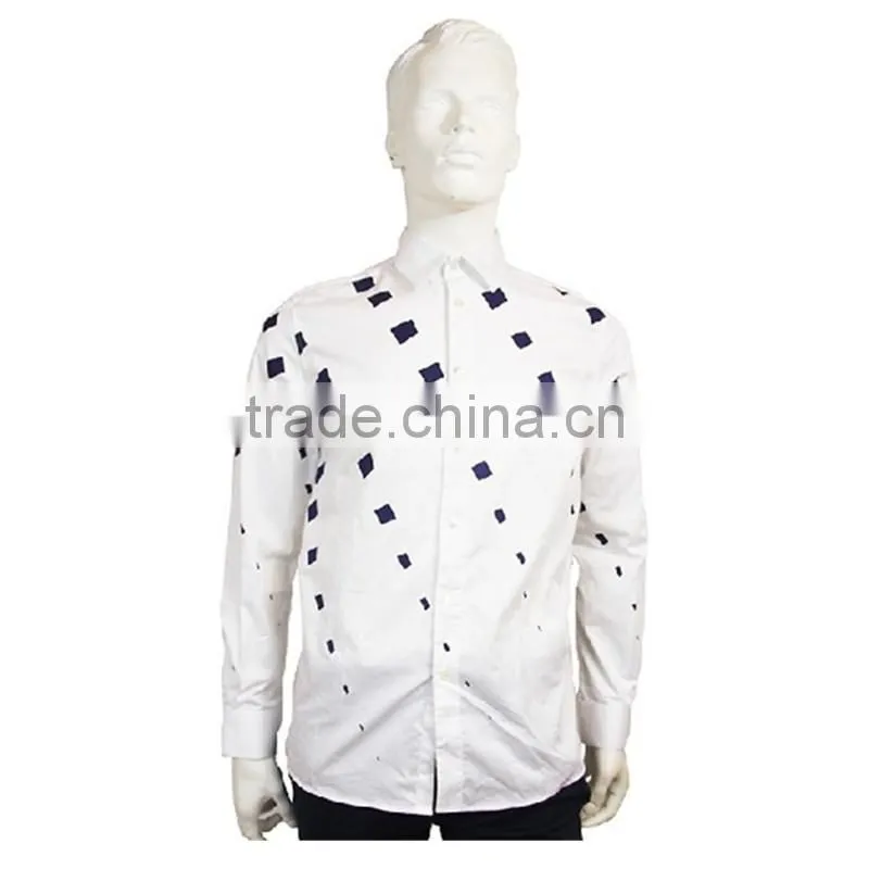 2016 Alephan men cotton shirt white printing shirt