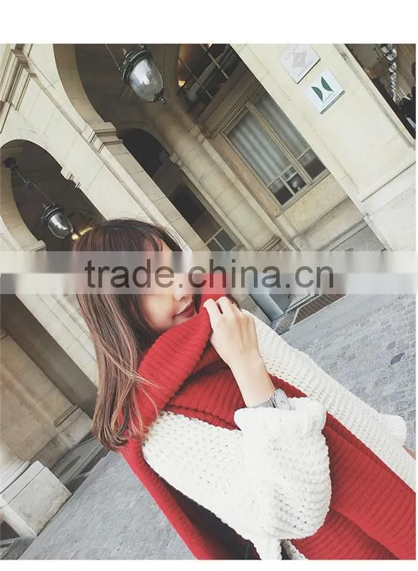 New Fashion High Quanlity Women Men Unisex Winter Knitted Lovers Scarf Wool Muffler Scarves