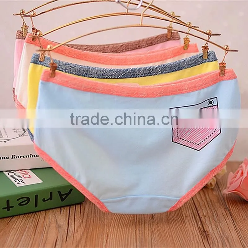 Alibaba beautiful custom latest women boxer underpants Teen Girls Briefs Panty