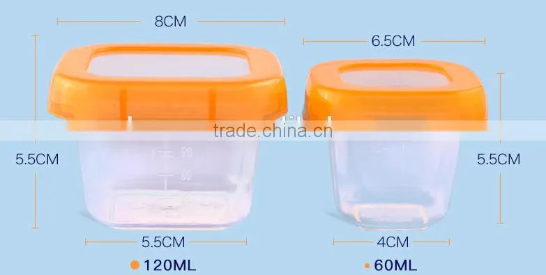 baby food container baby blocks freezer storage containers