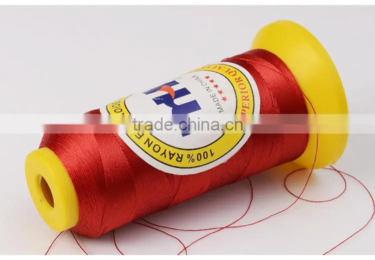 types of 100% Viscose Rayon embroidery thread