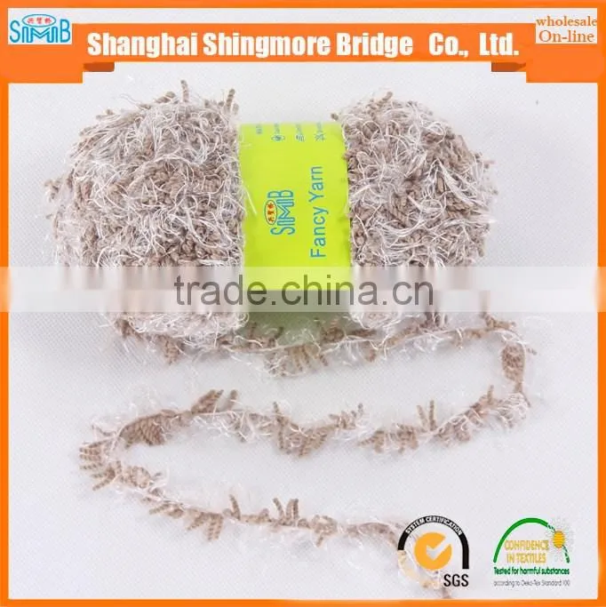 alibaba china worsted novelty yarn factory cheap wholesale 100 polyester furry coral yarn for scarf