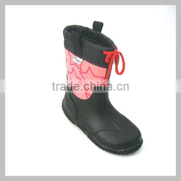 Kids rubber boots transfer printing